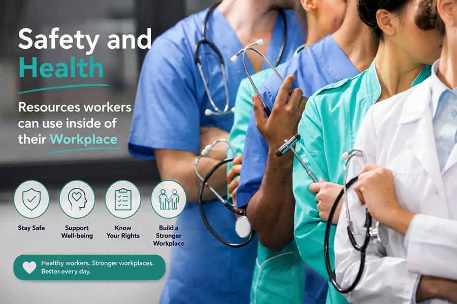 Which of the following are Safety and Health Resources workers can use inside of their Workplace