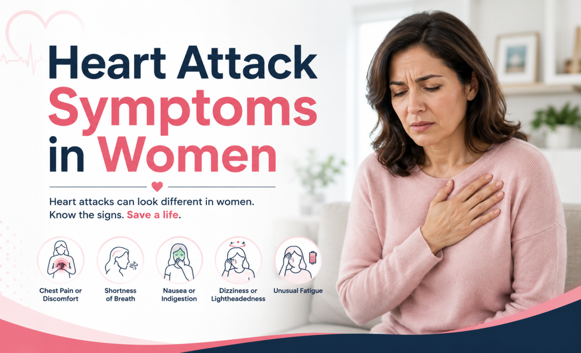 heart attack symptoms in women