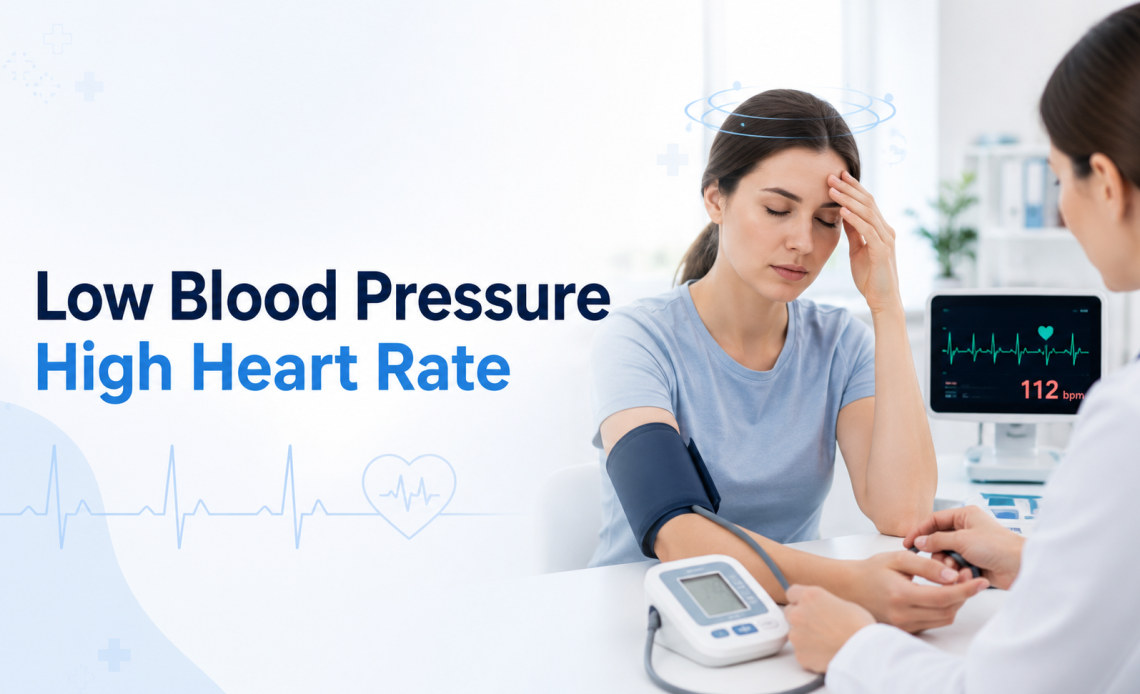 low blood pressure high heart rate